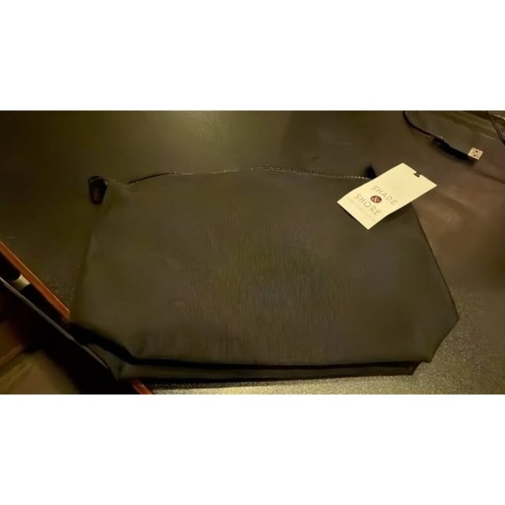 Black Canvas Zip Clutch By Shade & Shore